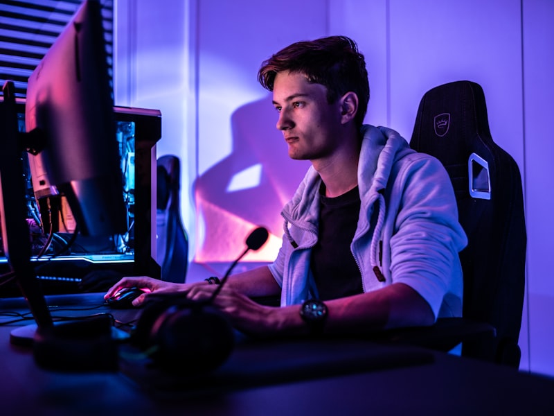 Upstairs LAN room mid-tournament